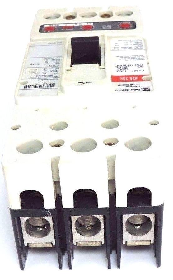 Used NEW CUTLER-HAMMER JDB3175 CIRCUIT BREAKER JDB 35K STYLE: 1481D87G47, 3-POLE