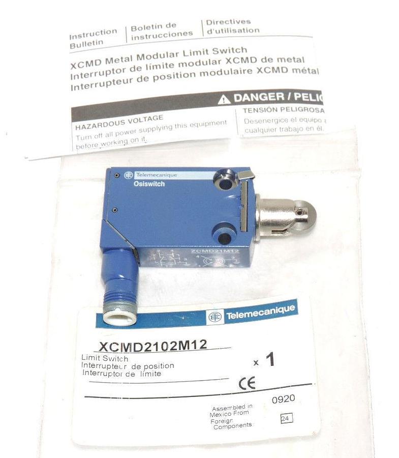 Used NEW TELEMECANIQUE XCMD2102M12 LIMIT SWITCH