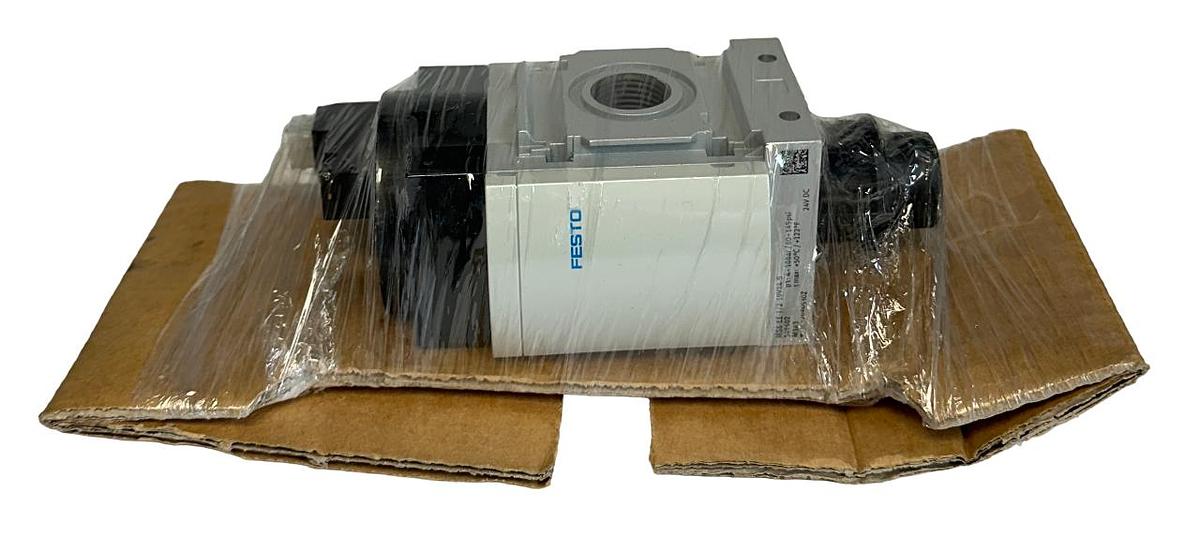 Used FESTO MS6-EE-1/2-10V24-S / 542602 ELECTRICAL SHUT-OFF VALVE 24VDC COIL NSNP