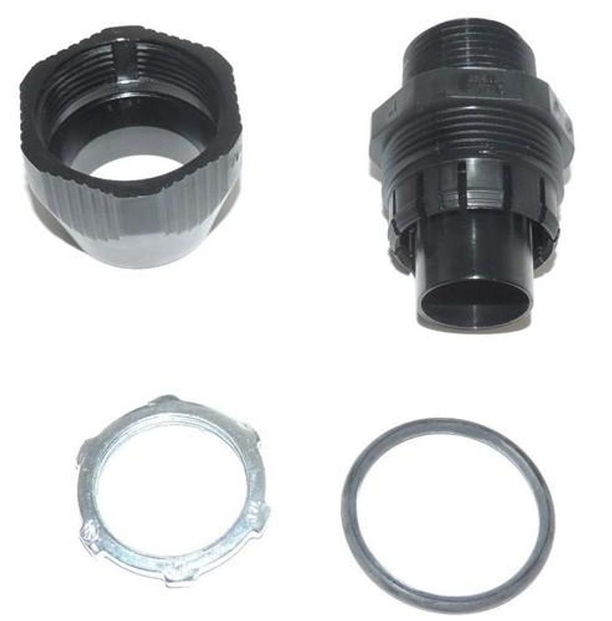 Used LOT OF 4 NEW THOMAS & BETTS 1" LIQUID TIGHT BULLET CONNECTORS FNMC-B