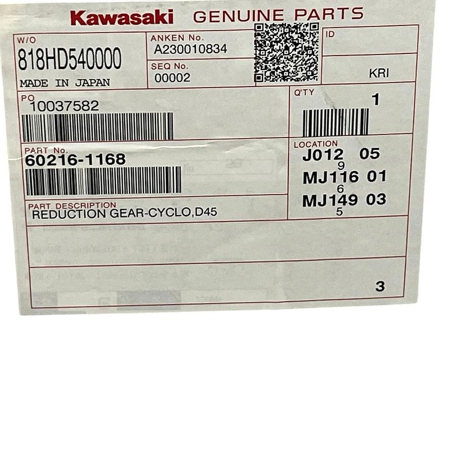NEW Kawasaki Robot Gearbox 60216-1168 / Sumitomo F4CFS-D45-59 Cyclo Reducer