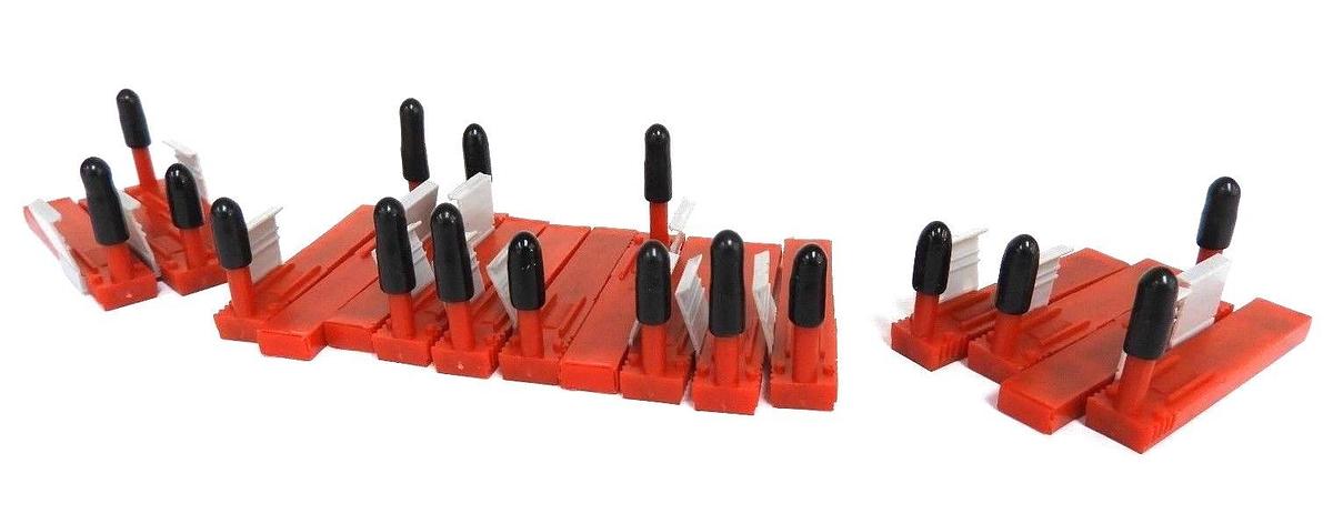 Used LOT OF 17 NEW GRAPHIC CONTROLS MP 82-39-0302-06 RED MKR 39-600-2 RED PENS