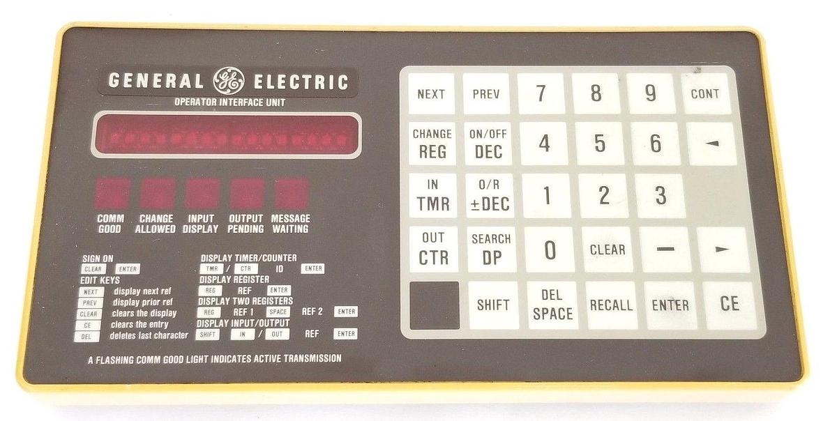 Used GE FANUC 44A720058-001 OPERATOR INTERFACE UNIT MODEL: TM77-21-005, IC600KD500B