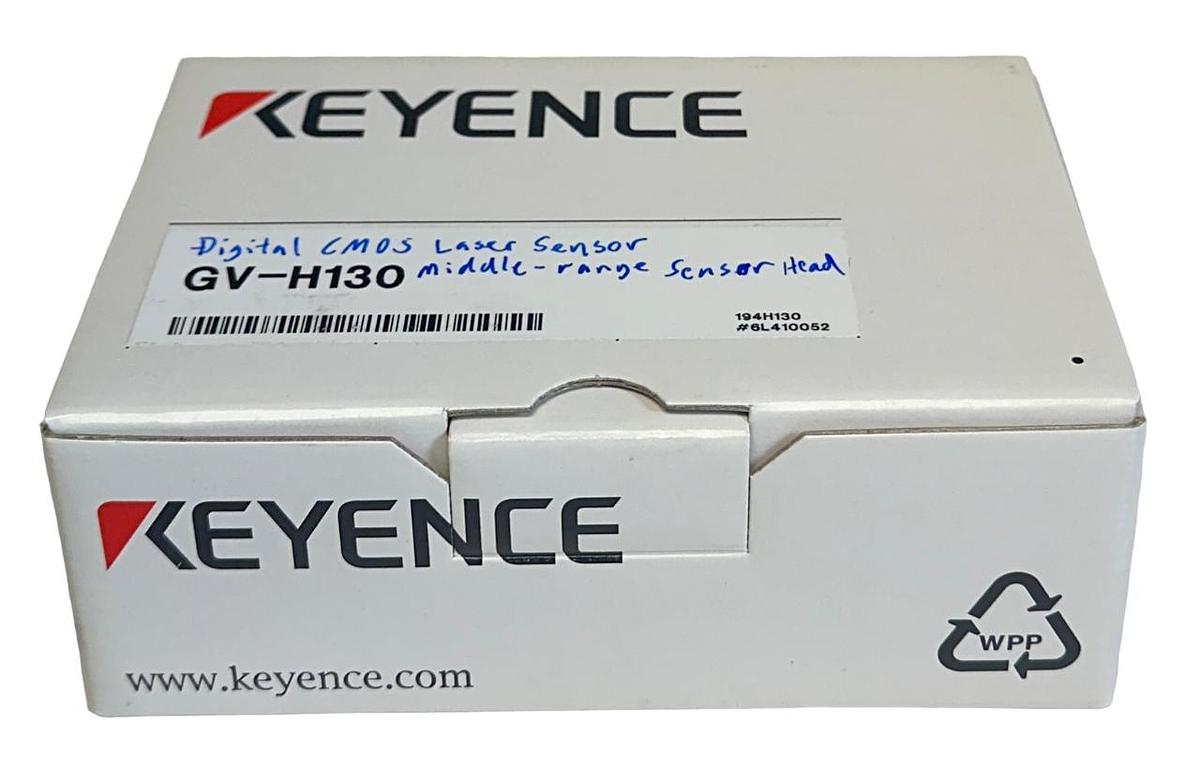Used NEW KEYENCE GV-H130 / GVH130 CMOS GV SERIES DIGITAL LASER SENSOR 2M CABLE NSMP