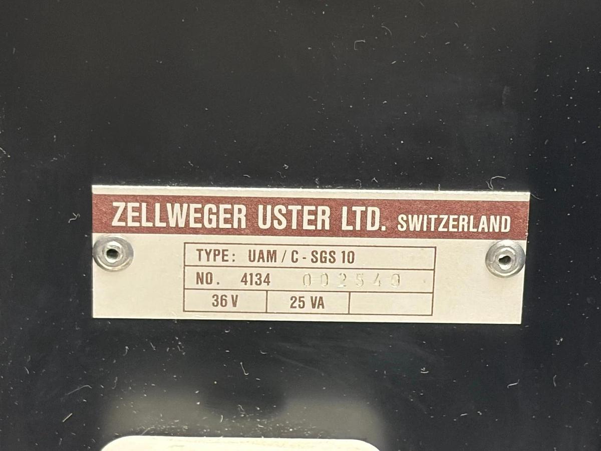 Used Zellweger Uster UAM/C-SGS 10 Textile Yarn Clearer Controller 36V - For Parts