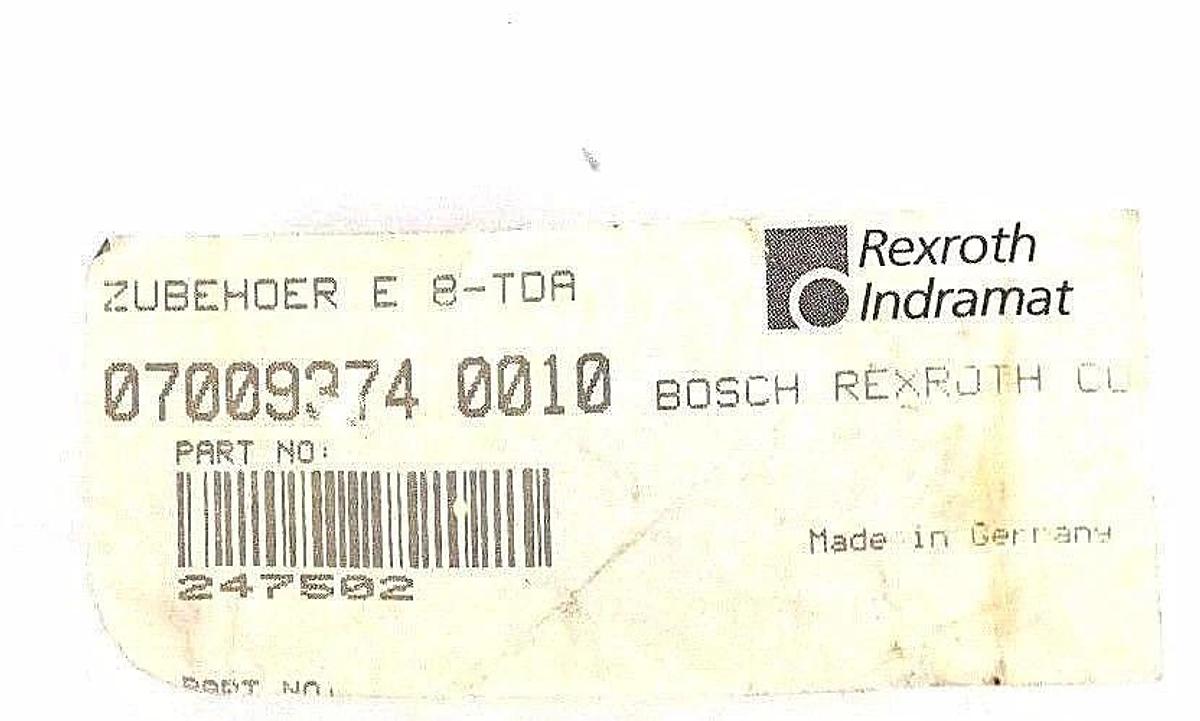 Used NEW INDRAMAT E8-TDA KIT 247502 KIT 247502, 07009374 0010