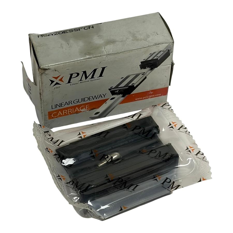 Used PMI MSA20ESSFCN Linear Guideway Carriage Bearing Block New