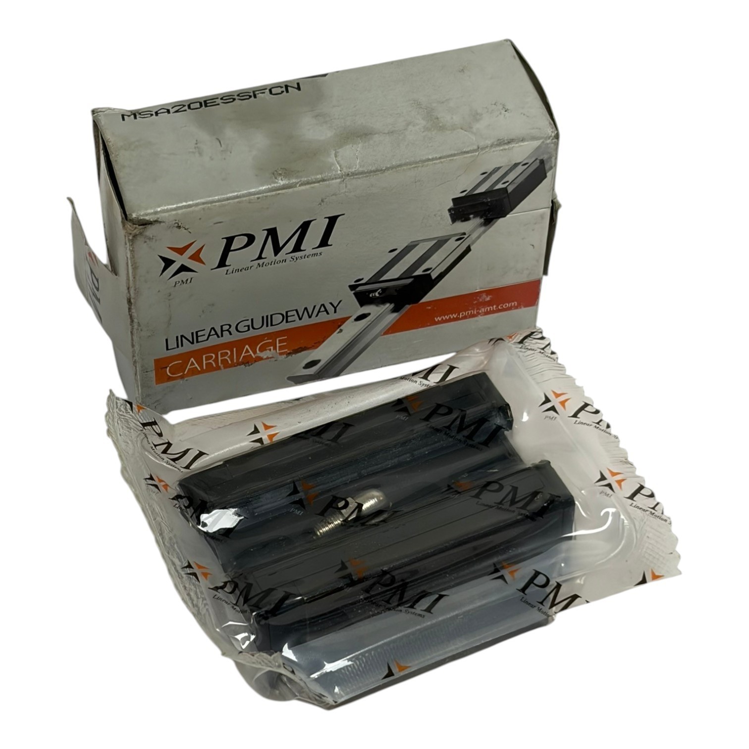 Used PMI MSA20ESSFCN Linear Guideway Carriage Bearing Block New