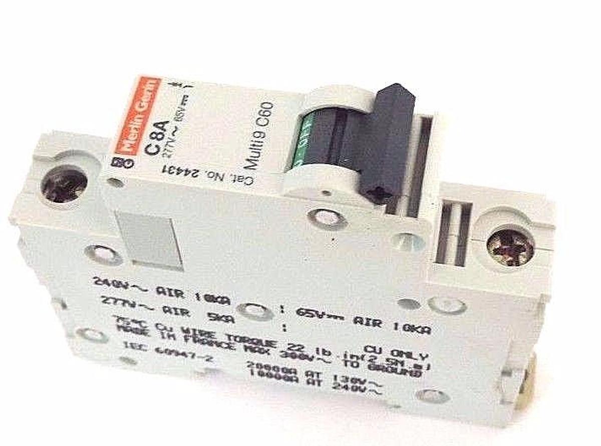 NIB SQUARE D MULTI 9 C60 MINIATURE SUPPLEMENTARY PROTECTOR MG 24431, 8A, 1POLE