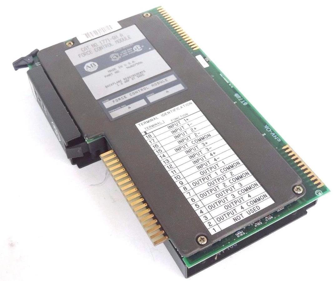 Used ALLEN BRADLEY 1771-QH FORCE CONTROL MODULE 1771QH, SER. A F/W REV. A