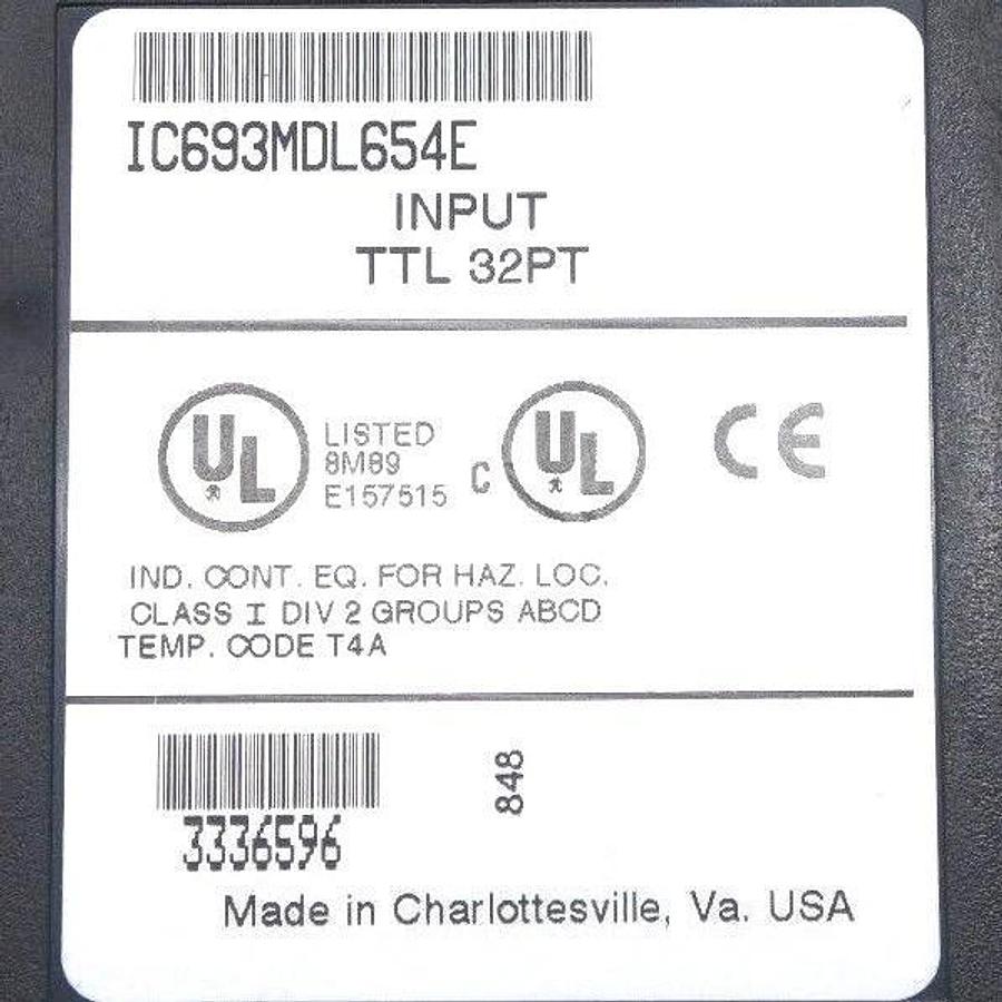 Used GE FANUC IC693MDL654F INPUT MODULE TTL 32PT