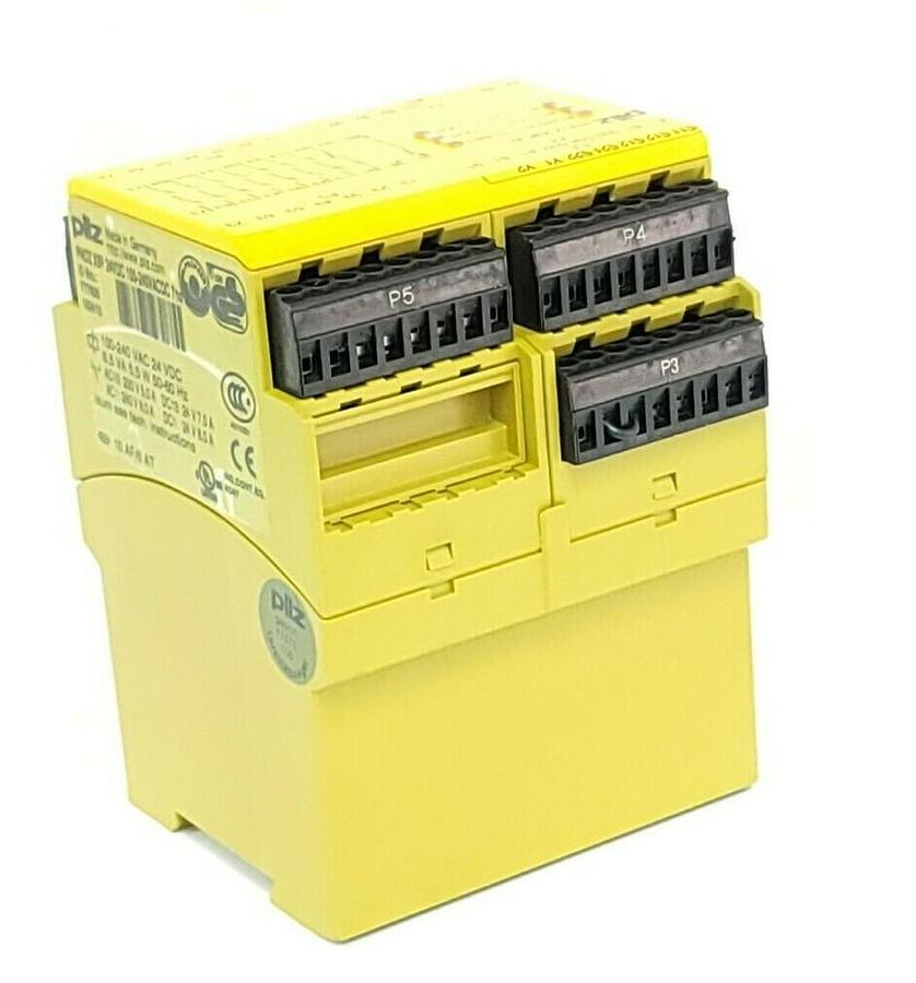 Used PILZ PNOZ-X9P-24VDC-100-240VACDC-7NO SAFETY RELAY ID NO. 777606