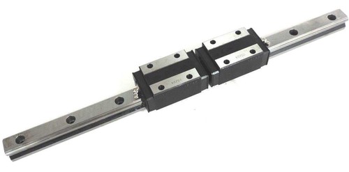 Used NEW THK HSR25R2SSC0 460L 18" LINEAR GUIDE SLIDE RAIL 2 BLOCK HSR25, HSR25R2SS