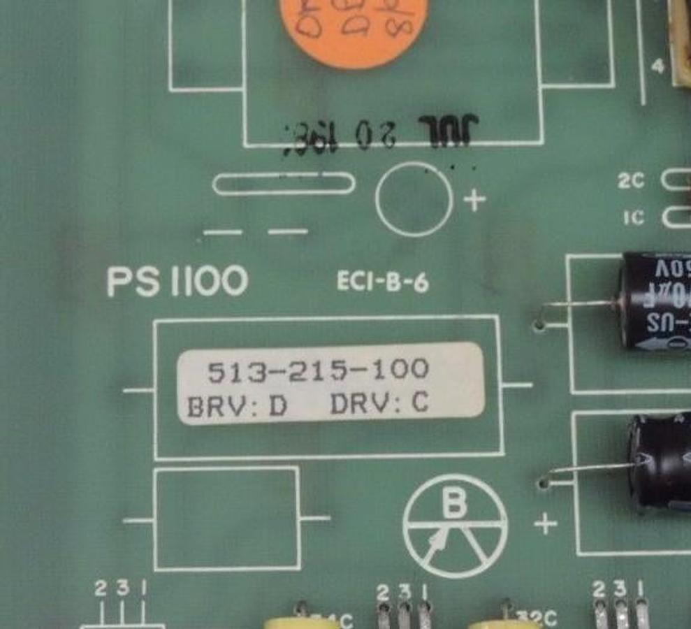 Used BURTON 513-215-100 PC BOARD PS1100 BRV D DRV C ECI-B-6, 513215100