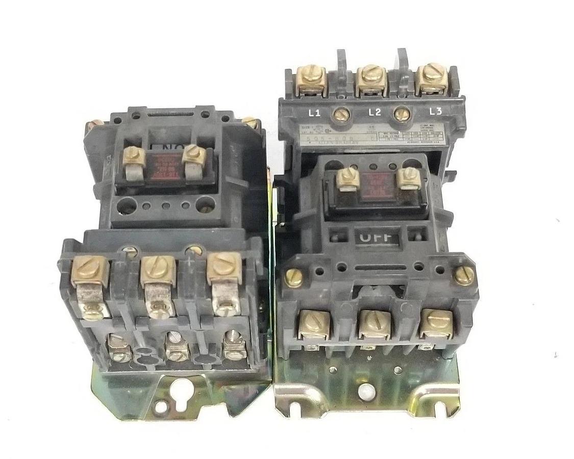 Used LOT OF 2 ALLEN BRADLEY 505-BOD STARTERS SER. C, CB236 COILS