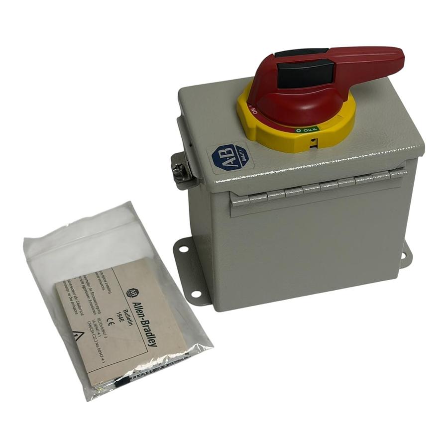 Used Allen Bradley 194E-FA20E-P11 /B Enclosed IEC Load Switch 3-Pole 25A 600V New