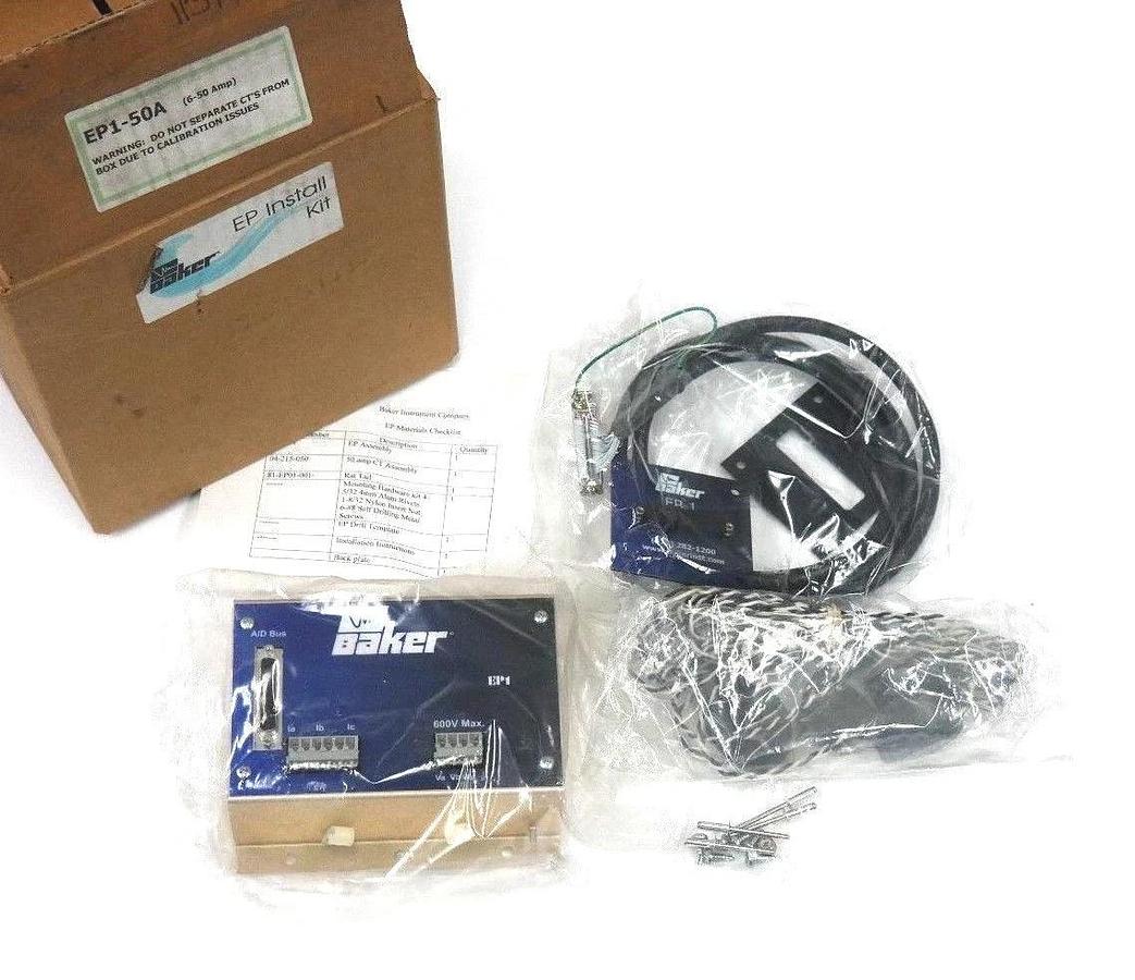 Used NIB BAKER EP1-50A EP INSTALL KIT 99-EP1, 05-215-050, 81-EP01-001, 6-50 AMP