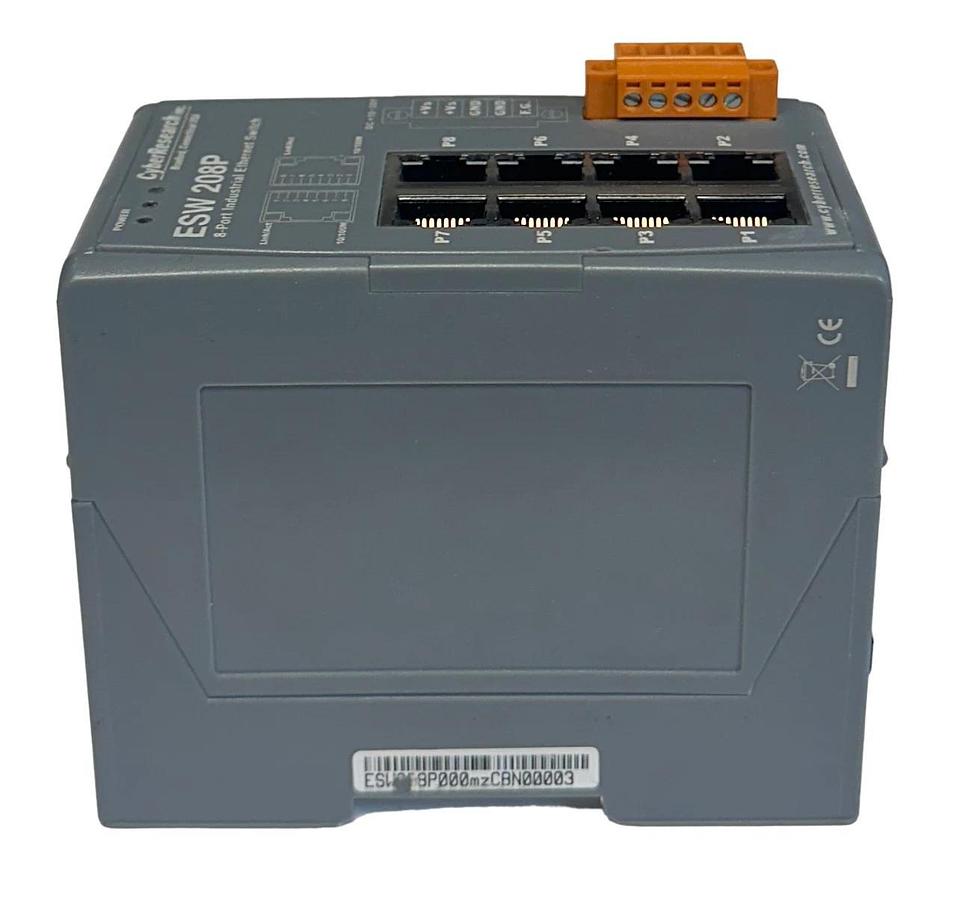 Used CyberResearch INC ESW-208P / ESW208P 8-PORT INDUSTRIAL EtherNet SWITCH USNP