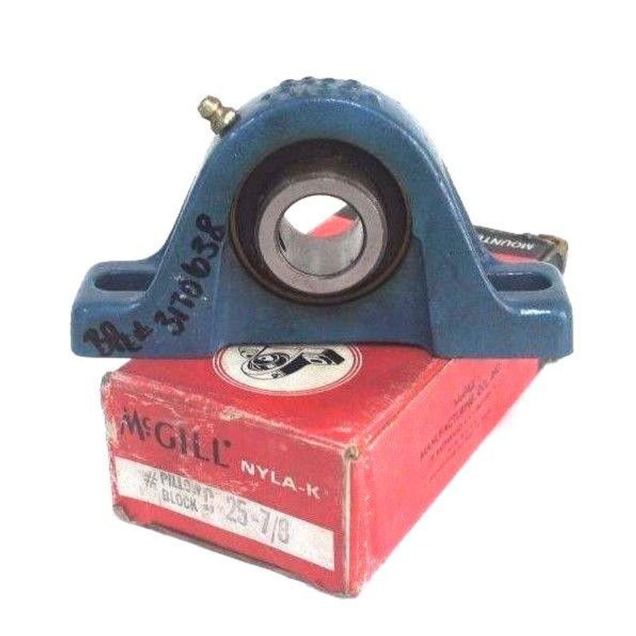 Used LOT OF 2 NEW MCGILL C-25-7/8 PILLOW BLOCK NYLA-K