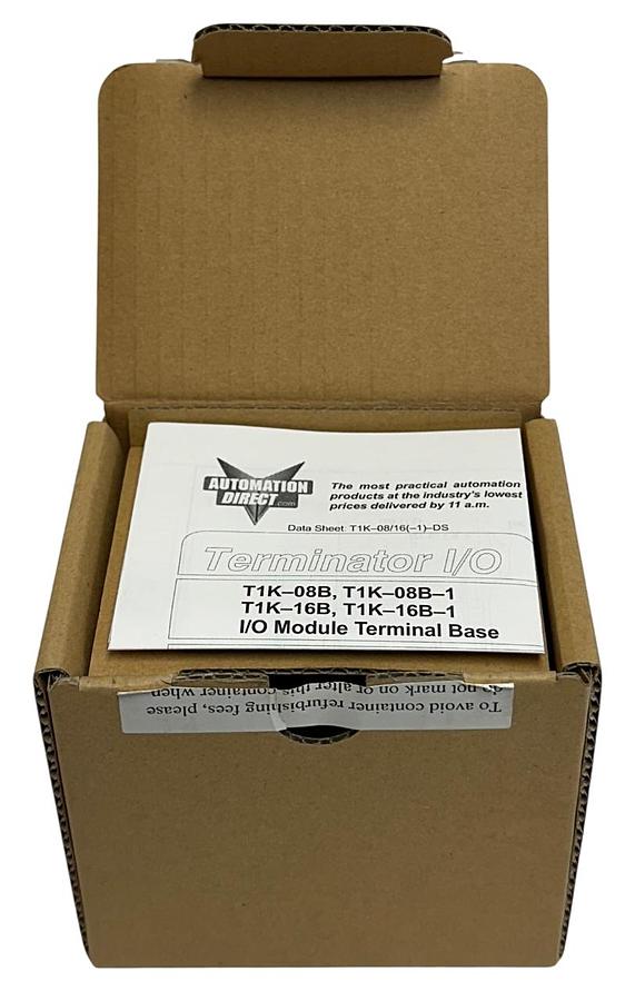 Used AUTOMATIONDIRECT T1K-08B / T1K08B TERMINATOR HALF-SIZE TERMINAL BASE 24-PIN NSMP
