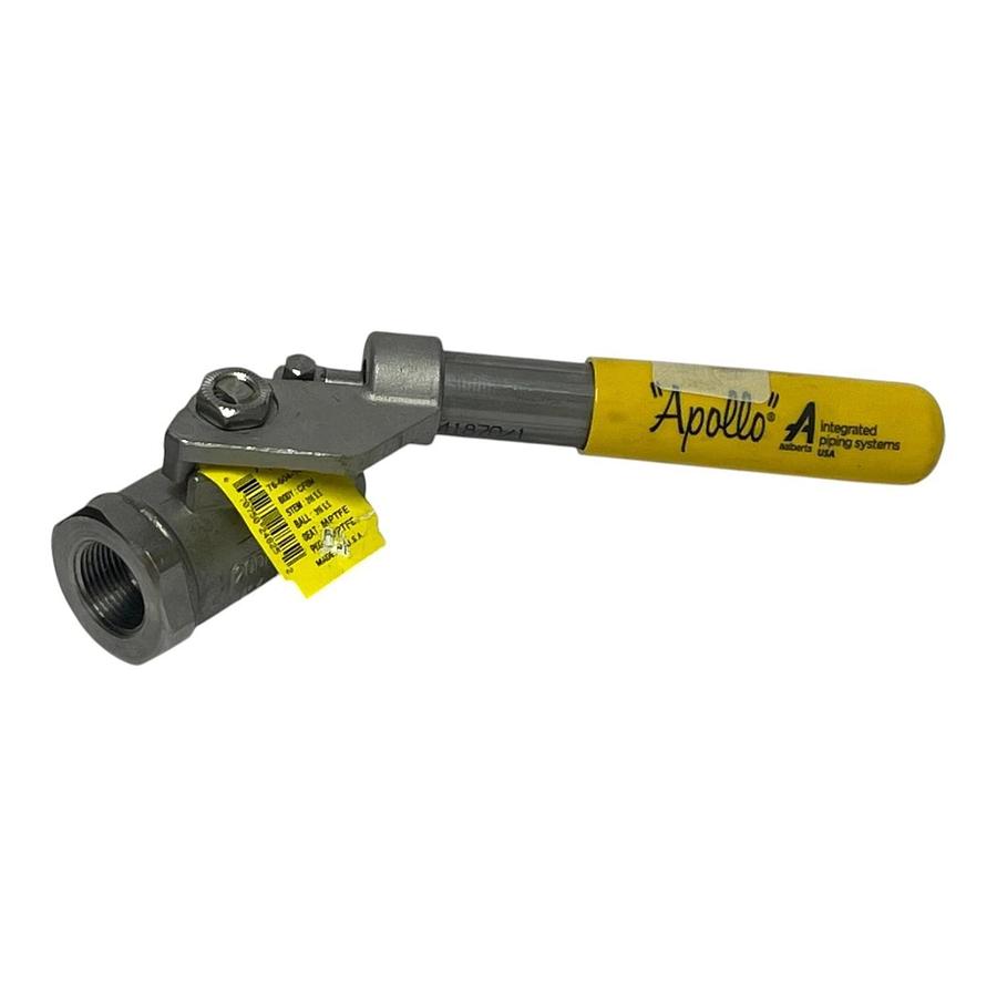 Apollo 76-504-14A Stainless Steel Ball Valve 3/4" NPT Spring Return Handle, NSNP