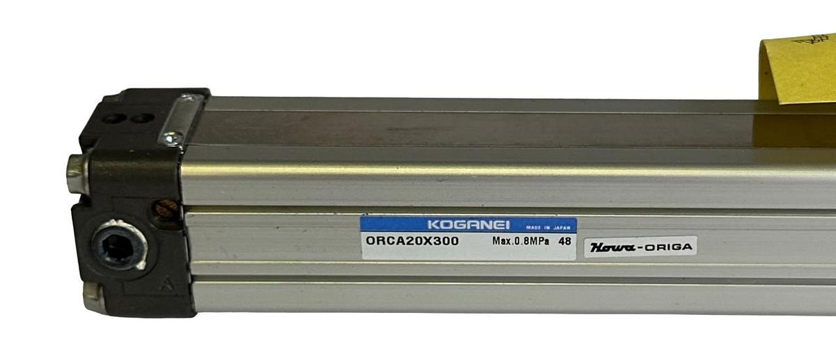 Used NEW KOGANEI ORCA20X300 RODLESS PNEUMATIC CYLINDER 0.8MPa NOS