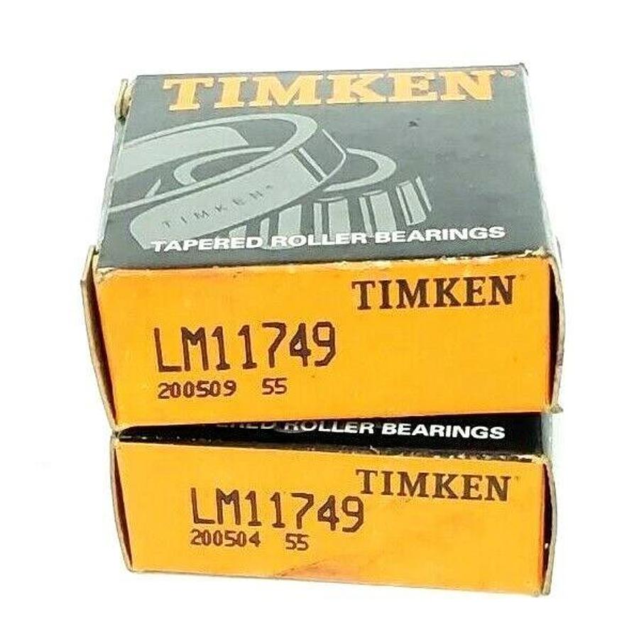 Used LOT OF 2 NIB TIMKEN LM11749 TAPERED ROLLER BEARINGS CONE 0.6875IN IDM 0.5750IN