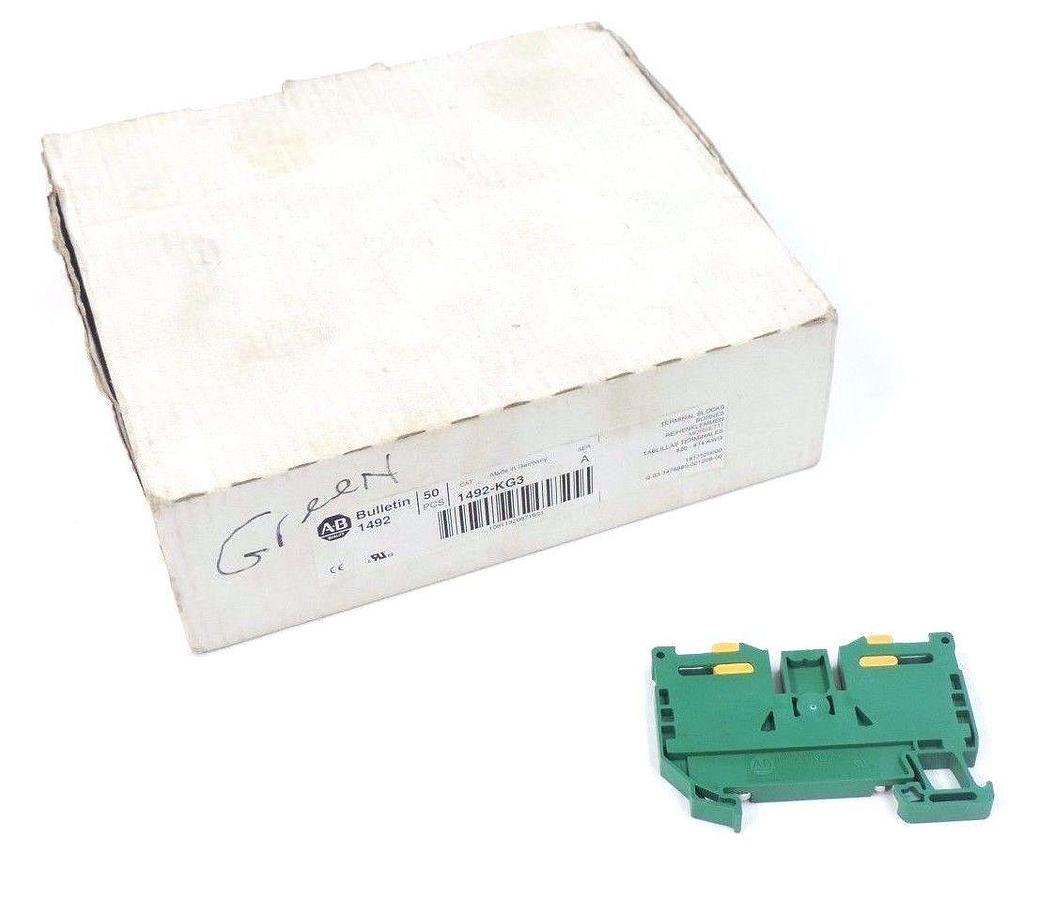 Used LOT OF 38 NEW ALLEN BRADLEY 1492-KG3 SER. A TERMINAL BLOCKS 1492KG3