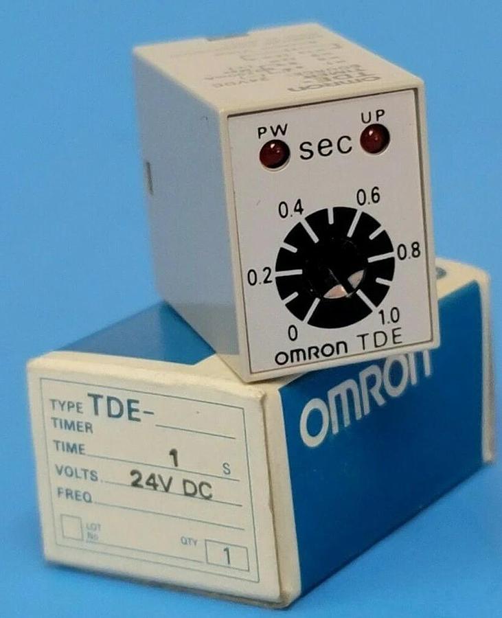 Used NIB OMRON TDE TIMER 1S 24VDC, TDE-24VDC-1S