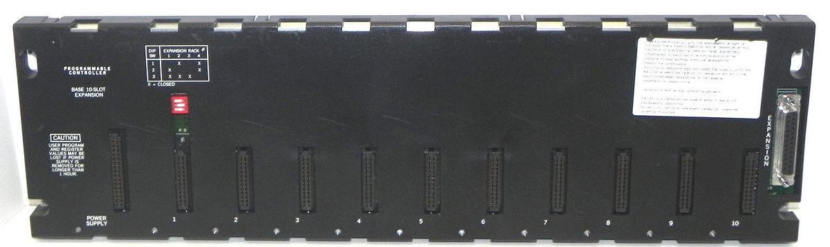 Used GENERAL ELECTRIC IC693CHS392D BASE 10-SLOT EXPANSION