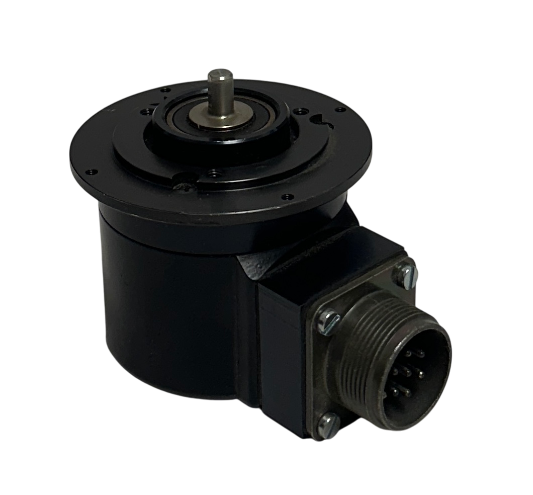 Used HOHNER H-0057CB / H0057CB ROTARY SHAFT ENCODER 7-PIN MIL CONNECTIONS USNP