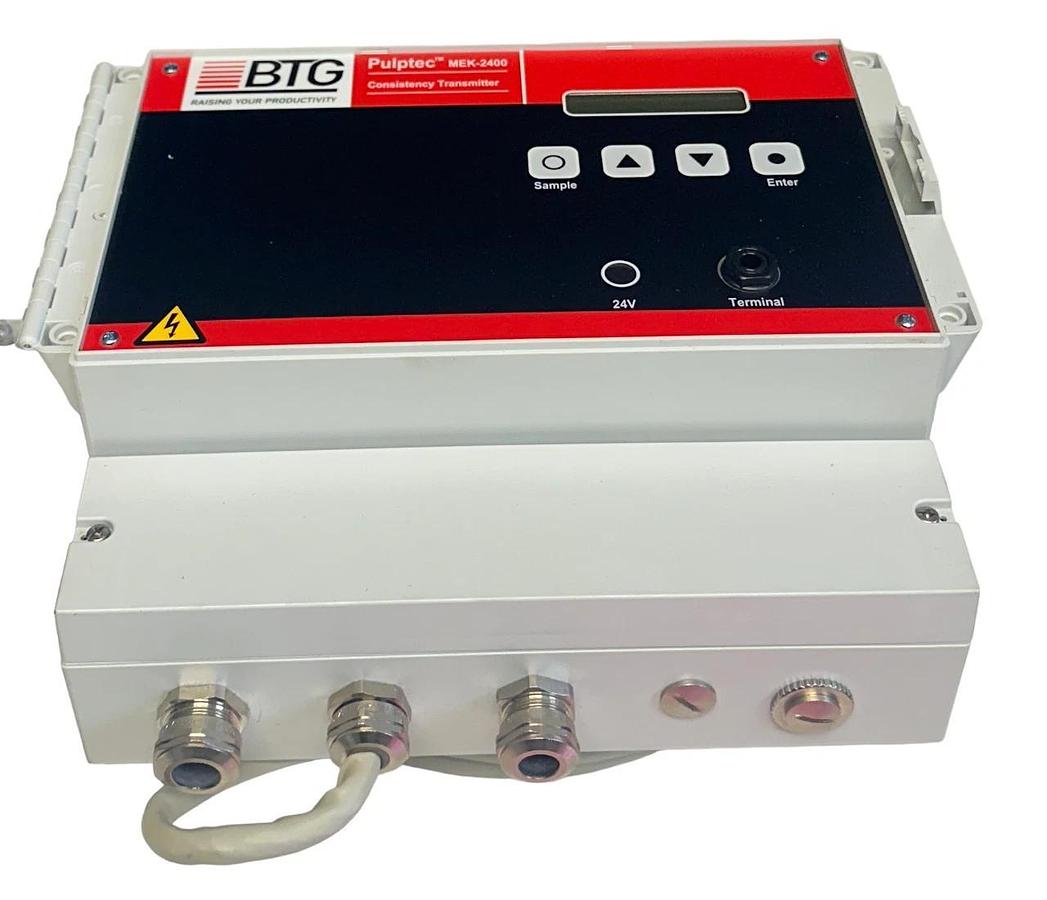 BTG MEK-2400 Pulptec CONSISTENCY TRANSMITTER 24V JCT-1100/A JUNCTION BOX NSNP *