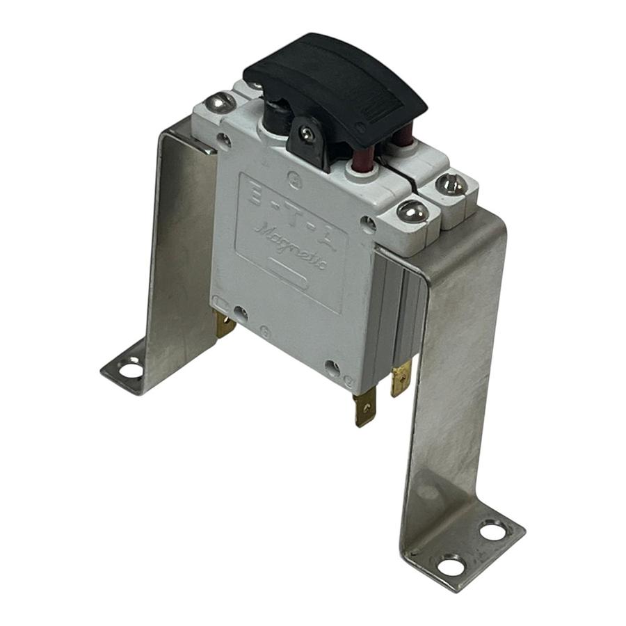 Used E-T-A 43-500-P10-2325 Magnetic Circuit Breaker 0.5A Panel Mount