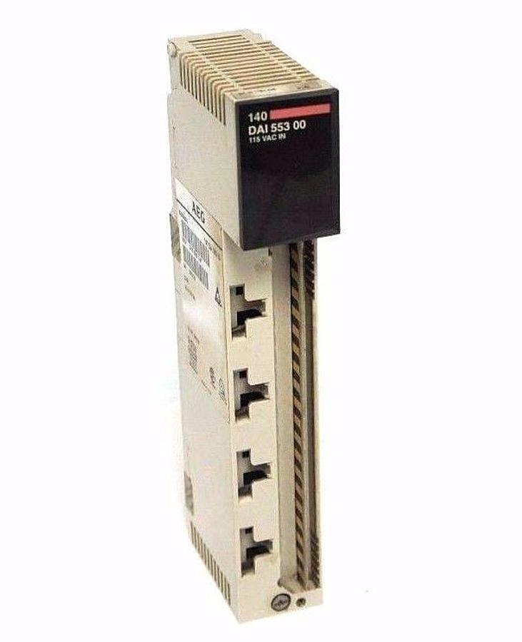 Used AEG AUTOMATION TSX QUANTUM 140DAI55300 AC IN 115V 4X8, 140-DAI-553-00