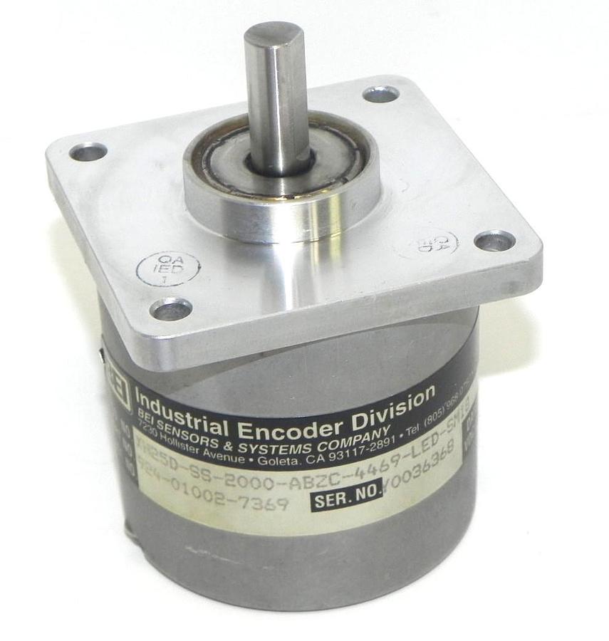 Used BEI XH25D-SS-2000-ABZC-4469-LED-SM18 ENCODER P/N: 924010027369, VDC: 5-15