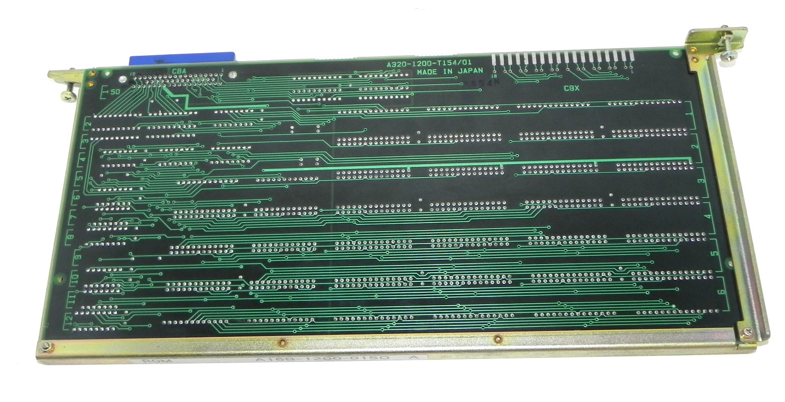 Used FANUC A16B-1200-0150/01A PC ROM BOARD A16B-1200-0150, A320-1200-T154/01 W/ ROMS