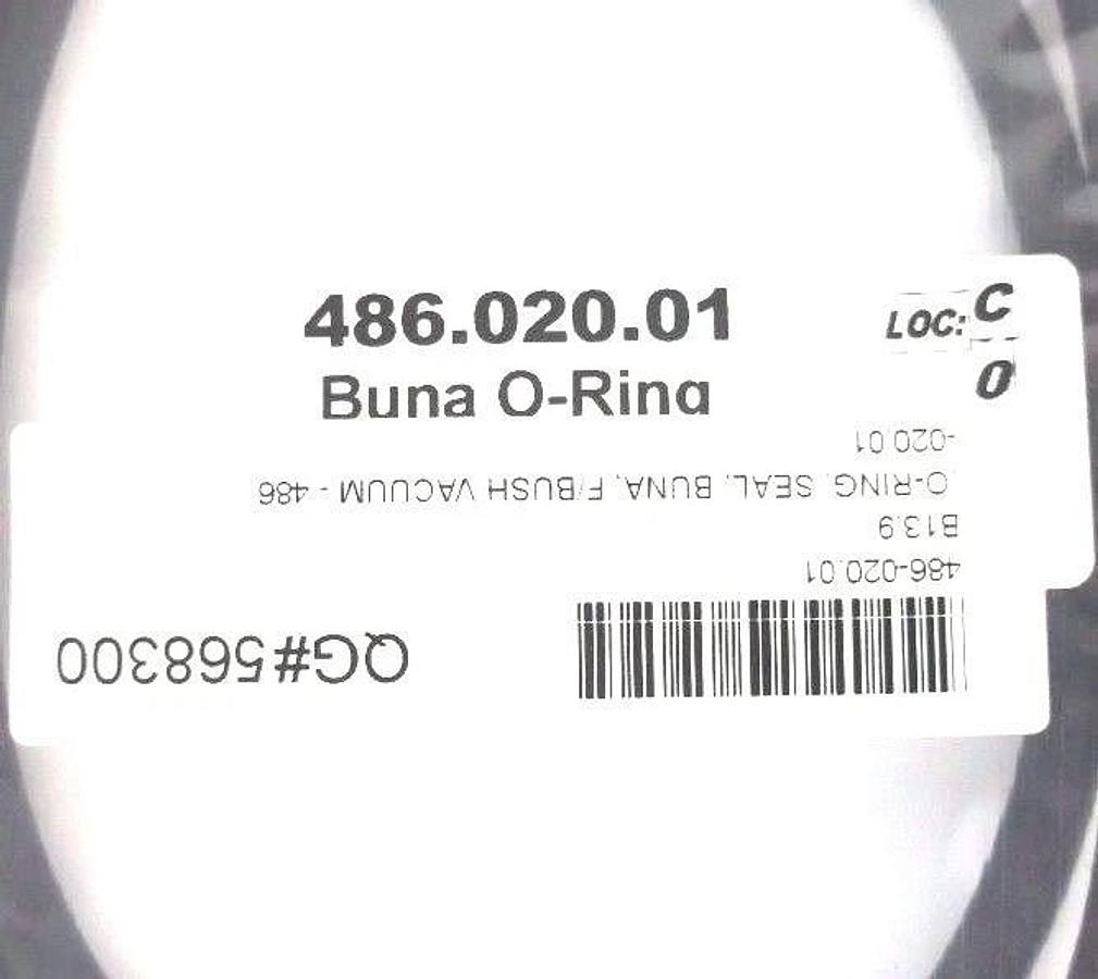 Used LOT OF 4 NEW BUSCH 486.020.01 BUNA O-RINGS SEAL 486-020-01