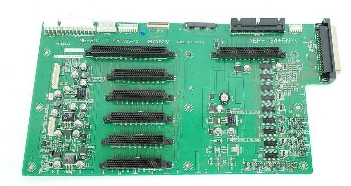 Used SONY MB-801 1-672-335-12 MOUNTED DIGITAL SURVEILLANCE CIRCUIT BOARD A-8320-899-A