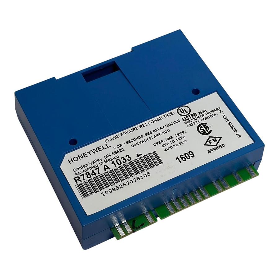 Used Honeywell R7847A1033 Rectification Flame Amplifier 7800 Series Module New