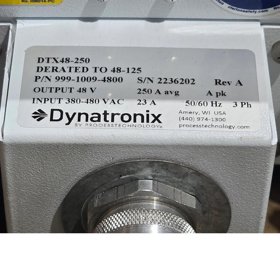 Used DYNATRONIX DTX48-250 SERIES DTX-12000 DC POWER SUPPLY 12,000W P/N 999-1009-4800