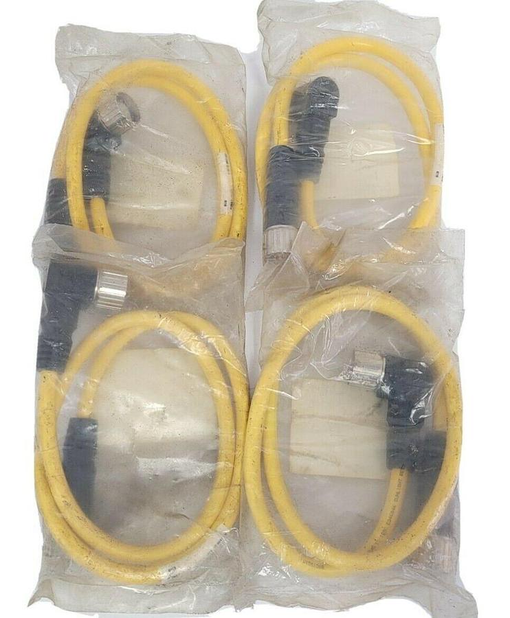 LOT OF 4 NEW TURCK CSWM CKM 12-11-1 MULTIFAST MOLDED CORDSETS ID NO. U4707-64