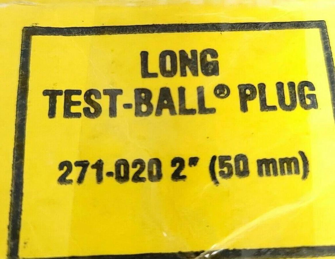 Used NIB CHERNE 271-020 2'' LONG TEST-BALL PLUG 271020