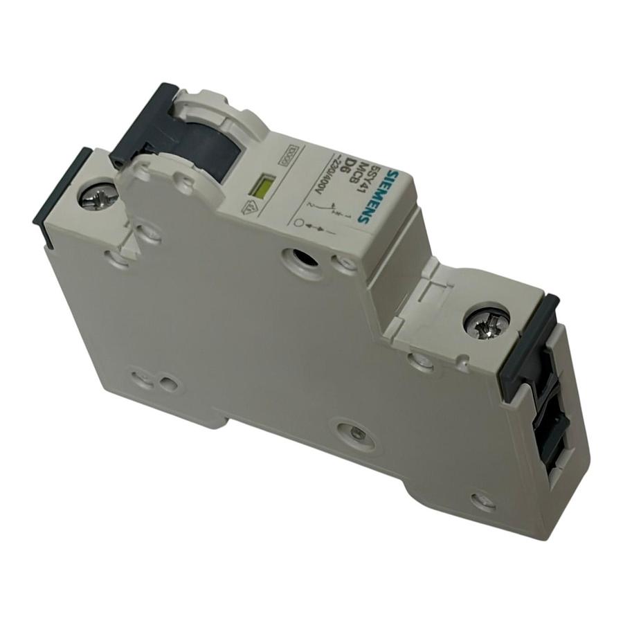 Used Siemens 5SY4106-8 Miniature Circuit Breaker MCB 1 Pole 6A D Curve 230/400V New