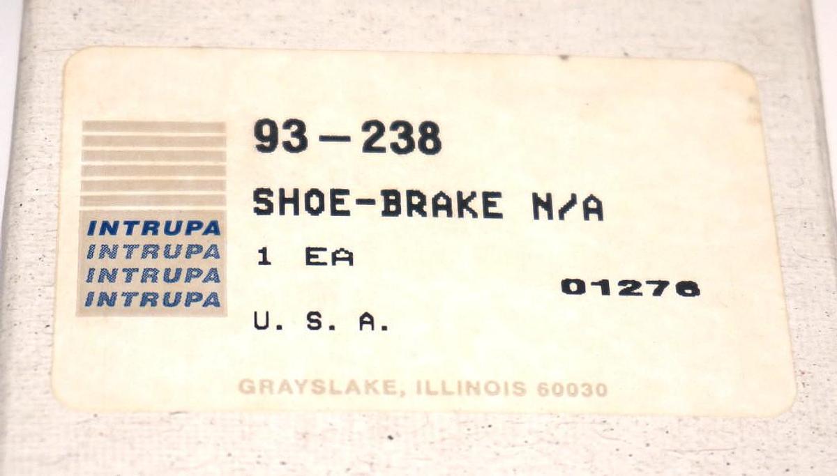NEW INTRUPA 93-238 SHOE-BRAKE 93238