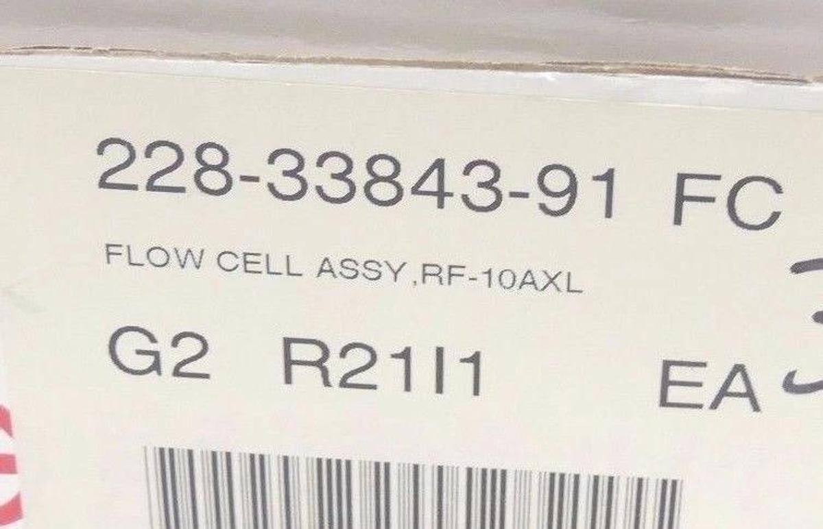 Used NIB SHIMADZU 228-33843-91 FLOW CELL ASSEMBLY, RF-10AXL, 2283384391