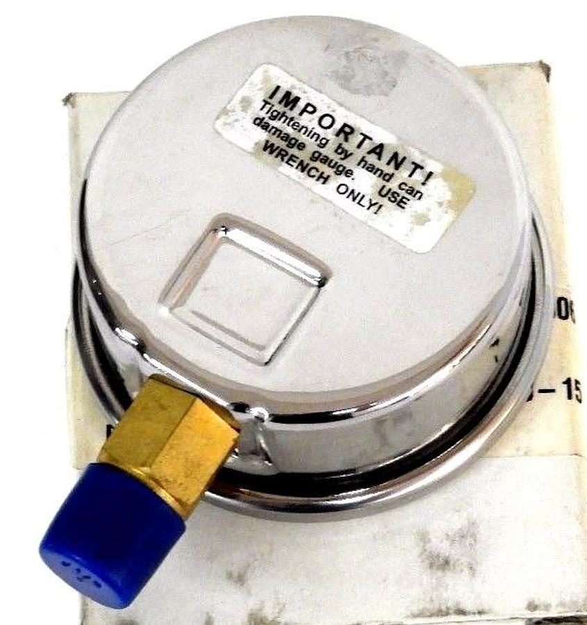 Used NIB MARSH / BELLOFRAM J7640P 63MM SEVB 1/4" NPT PRESSURE GAUGE