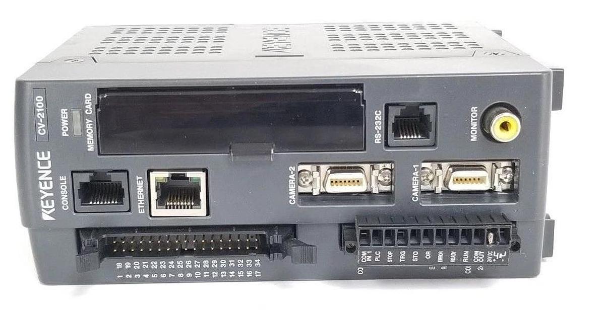 Used KEYENCE CV-2100 DIGITAL IMAGE SENSOR / CONTROLLER 3124581LN, CV2100