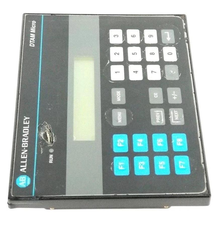 Used ALLEN BRADLEY 2707-M232P3 DTAM MICRO OPERATOR INTERFACE SER. D, REV. A MFG: MT7F