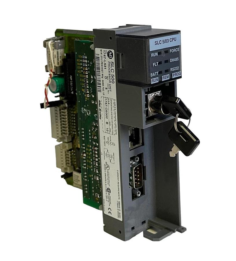 Used ALLEN BRADLEY 1747-L531 /D SLC 500 PROCESSOR MODULE 5/03 1747-OS302 /B 1747L531