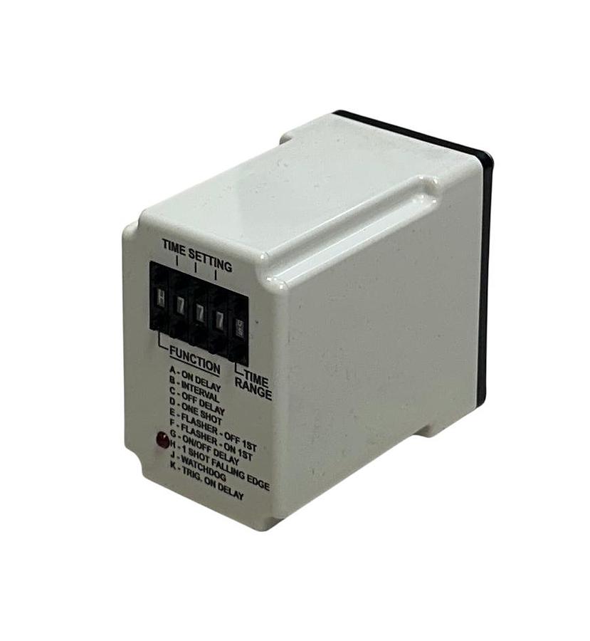 Used DAYTON 5DRA3A MULTI-FUNCTION TIME DELAY RELAY 24VAC/DC 0.5S-999H RANGE NSMP